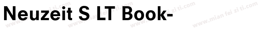 Neuzeit S LT Book字体转换